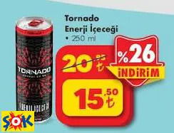 TORNADO ENERJİ İÇECEĞİ 250 ML TORNADO ENERJİ İÇECEĞİ 250 ML